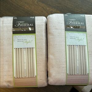 NWT Blush Thermal Curtains / Drapes (2 panels) with Grommets